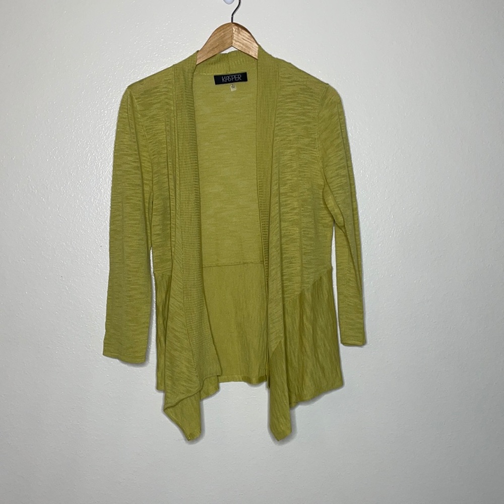 Kasper‎ Open Cardigan Green sz Small